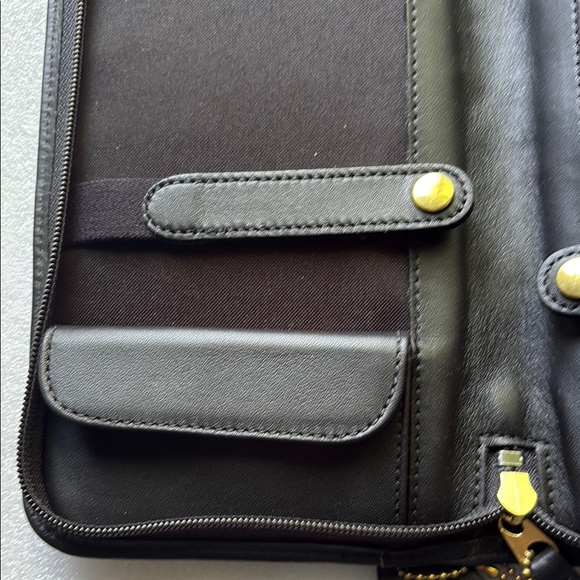 Coach Vintage Black Leather Travel Tie Case - Picture 5 of 7